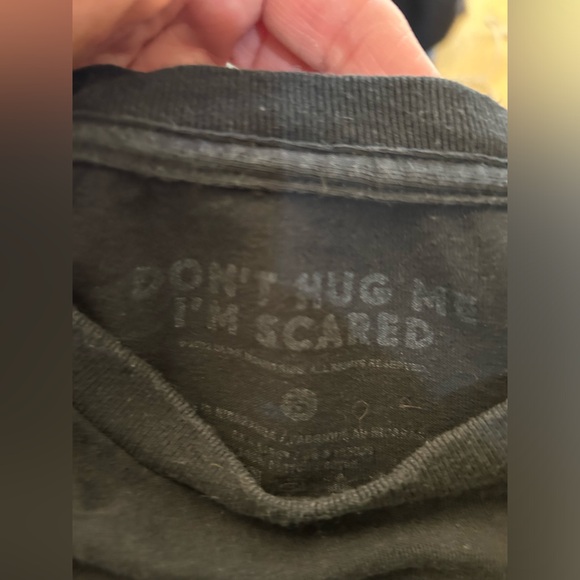DON'T HUG ME I'M SCARED Black Classic Tee-Shirt, Unisex Adult Small - Picture 5 of 6